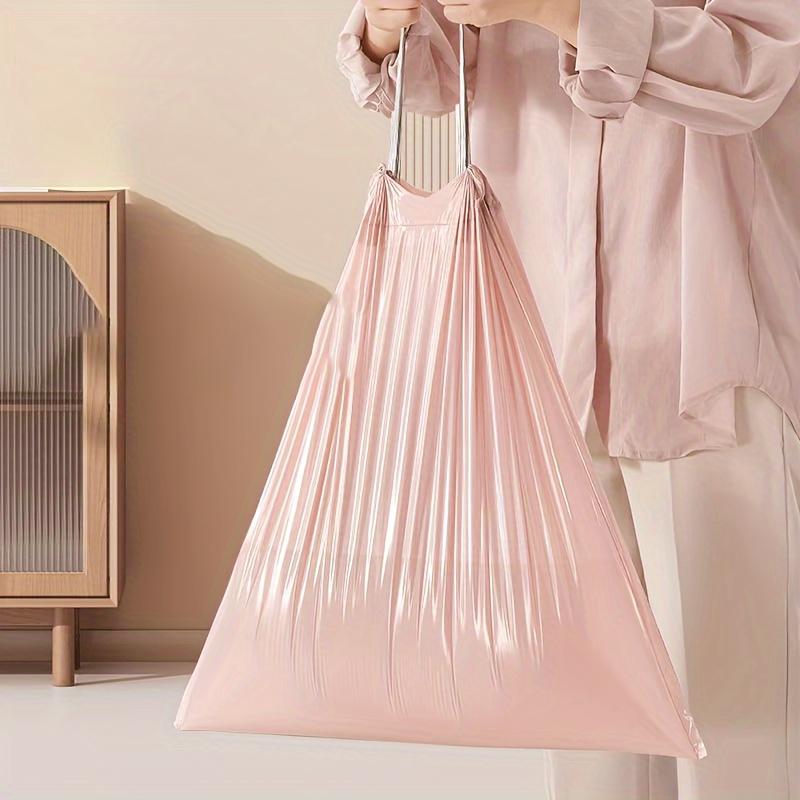 100pcs/Roll Durable 45x43cm Drawstring Trash Bags Portable Affordable Large Garbage Bag Thickened Trash Bags Household Use