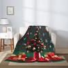 Ultra Soft Fleece Blanket,Round Ball Christmas Tree, No Shed No Pilling Luxury Plush Cozy Lightweight Blanket for Bed, Couch