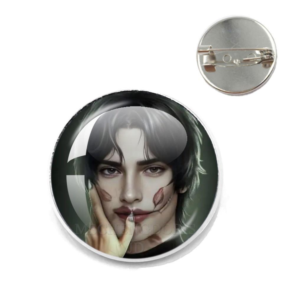 

Romance Clubs Pin Game Badges Cartoon Lapel Shirt Pins Bag Decor Accessories Fans Collect Friends Gift Jewelry Pieces 20MM
