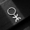 Ethnic Style Cross Pendant Keychain: Unisex Berber-Inspired Titanium Steel Accessory