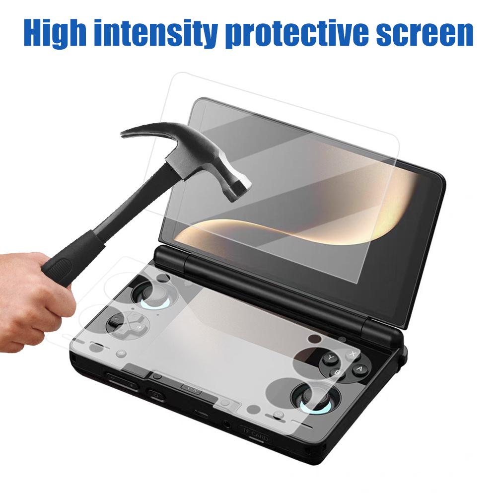 2PcsTempered Glass Screen Protector for AYN THOR Handheld Game Console HD Clear Anti-Scratch Protective Film