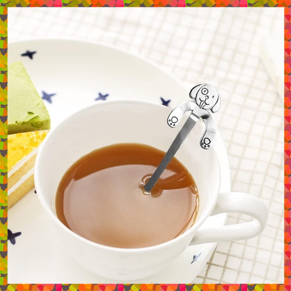 Promotion! 4 Pcs Coffee Spoon Stainless Steel Dog Spoon And 4Pcs Cat Spoon Dessert Spoon Drink Spoons Mixing Spoon Kitchen Suppl