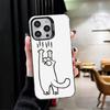 Cat Footprint Funny Scratch Paw Cute Soft Phone Case for iPhone 15 16 17 Pro Max 17Air 16E 14 Plus 13 12 Mini Shockproof Cover B