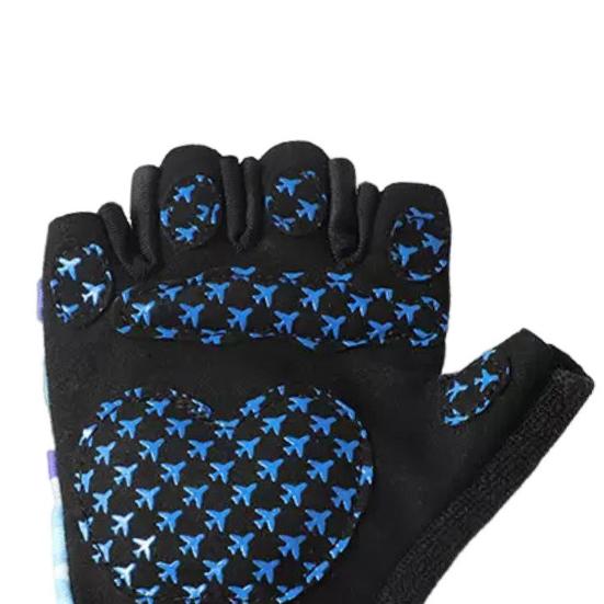 1 Pair Kids Half Finger Gloves Adjustable Wear-Resistant Non-Slip Hand Injury Prevention Fishing Cycling Outdoor Sports Gloves