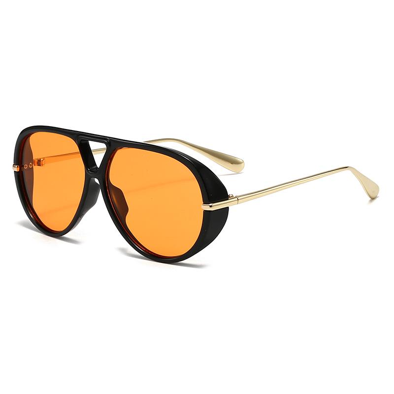 New Pilot Aviator Metal Frame UV Protection Retro Sunglasses with Double Bridge