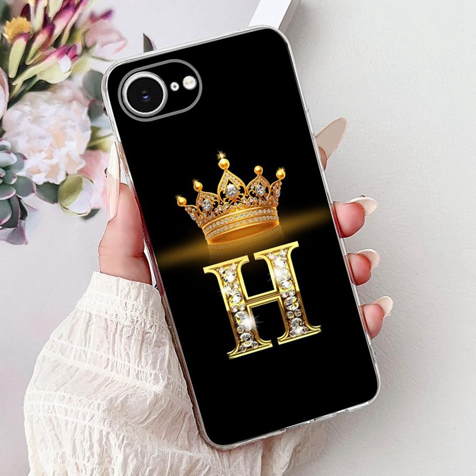 Fashion Letter Phone Case For iPhone 16e SE (2025) Soft Silicone TPU Back Cover For iPhone SE 2025 iPhone16e Cases Bumpers