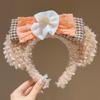 Cute Cartoon Plush Headband & Hair Clip for Face Washing and Masks - Fun Hair Accessory for Kids & Women