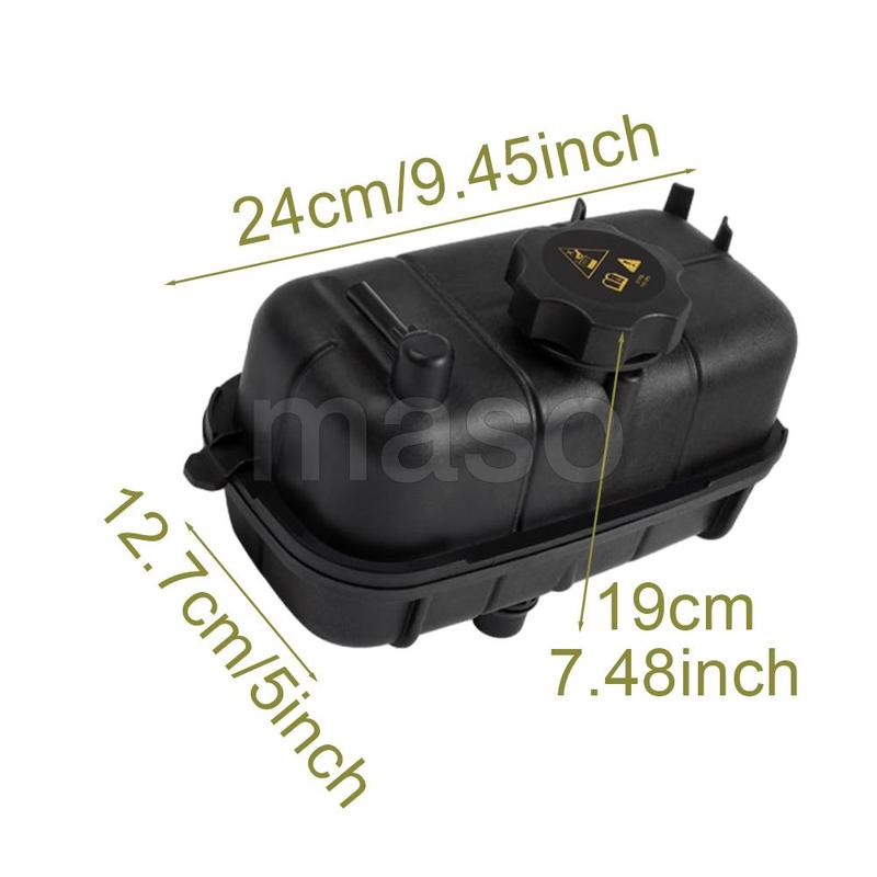 For Jeep Wrangler 2.0 L4 2018-2025 Engine Coolant Reservoir Recovery Bottle with Cap 68364312AA 68364312AB 68364312AC