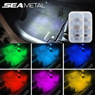 LED Car Interior Lights Finger Touch Car Atmosphere Light Roof Ceiling Reading Lamp for Door Trunk Storage Box