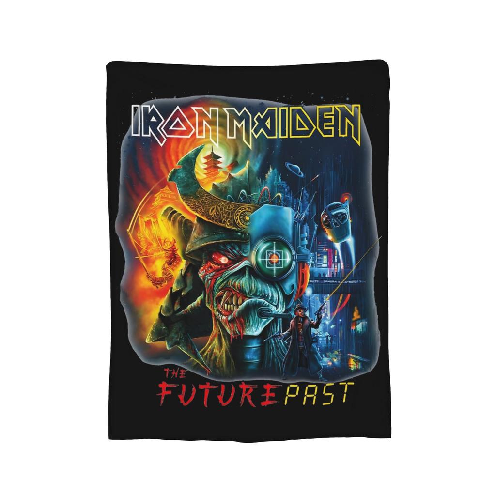 The Son Skeleton 7th Horn I-Iron M-Maidens Blankets Heavy Metal Wool Throw Blankets Summer Air Conditioning Portable Bedspread