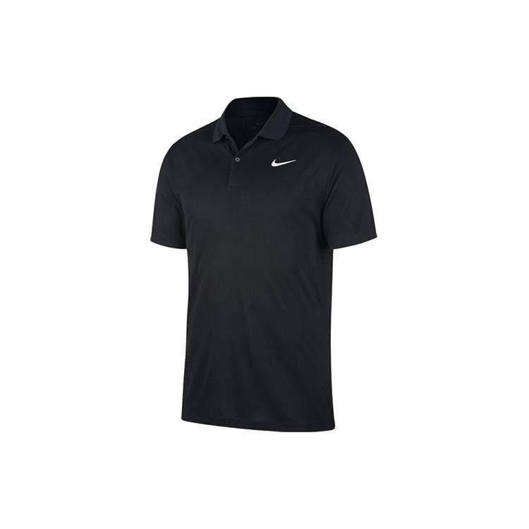 Nike Polo Shirts Men's Black Polo Collar Moderate Straight Fit BV0354-010