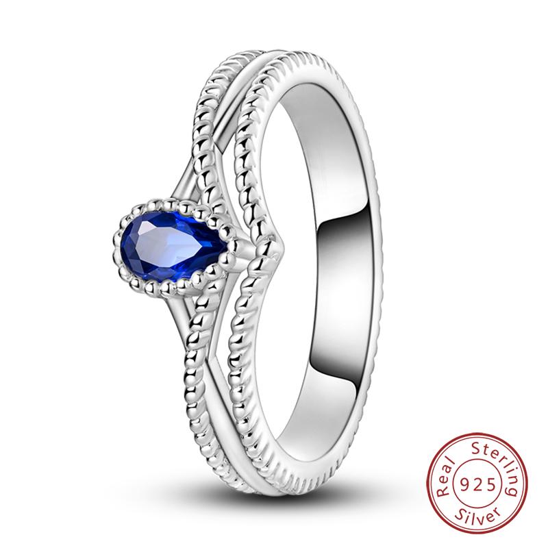 Popular Glow In The Dark Rings For Women 925 Silver Star Moon Sun Rings Sparkling Cubic Zircon Exquisite Jewelry Gifts