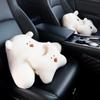 Cute Bear Headrest Neck Pillow for Car Seat Interior Support.