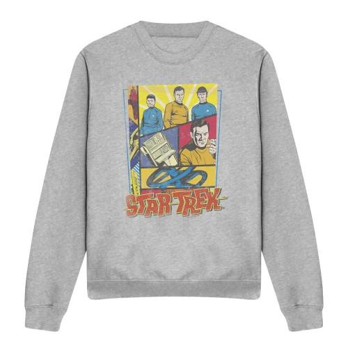 STAR TREK Unisex Adult Vintage Collage Sweatshirt