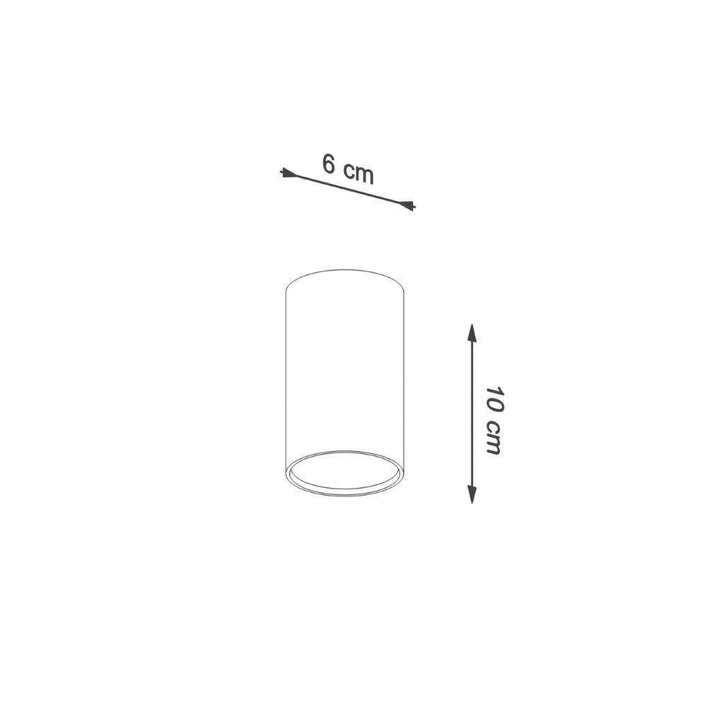 Plafon Lagos 1 Gu10 Czarny Sollux Sl.1000