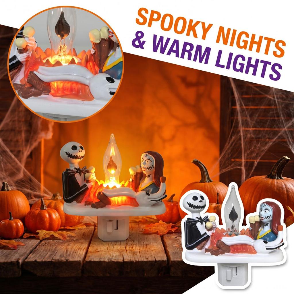 Halloween Plug In Night Light, Creative Decorative Ambient Lamp for Bedroom, Party, Holiday Home Decor, US Plug