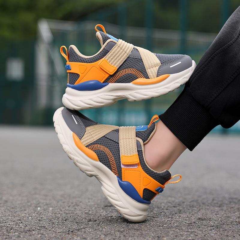 Zapatos para niños Zapatos casuales Zapatos para padres e hijos Zapatos de tendencia Tendencia para niños Todo fósforo Moda casual Zapatos con botones giratorios Zapatos de baloncesto