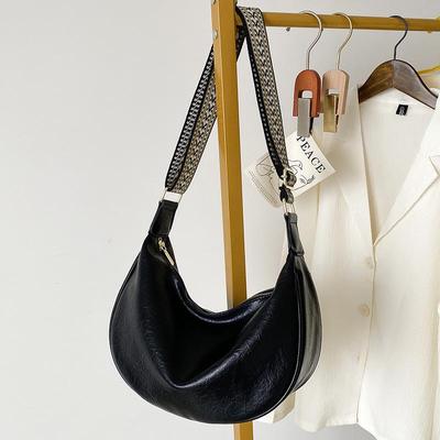 Korean Style Soft Leather Niche Women's Casual Crossbody Dumpling Bag