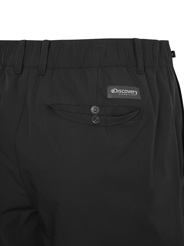 DISCOVERY EXPEDITION Freshvent Men'S Hidden Pocket Shorts (Black)