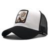 Spring And Summer Baseball Net Hat Animal Patch Color Matching Cap Embroidery Men And Women Fashion Personality