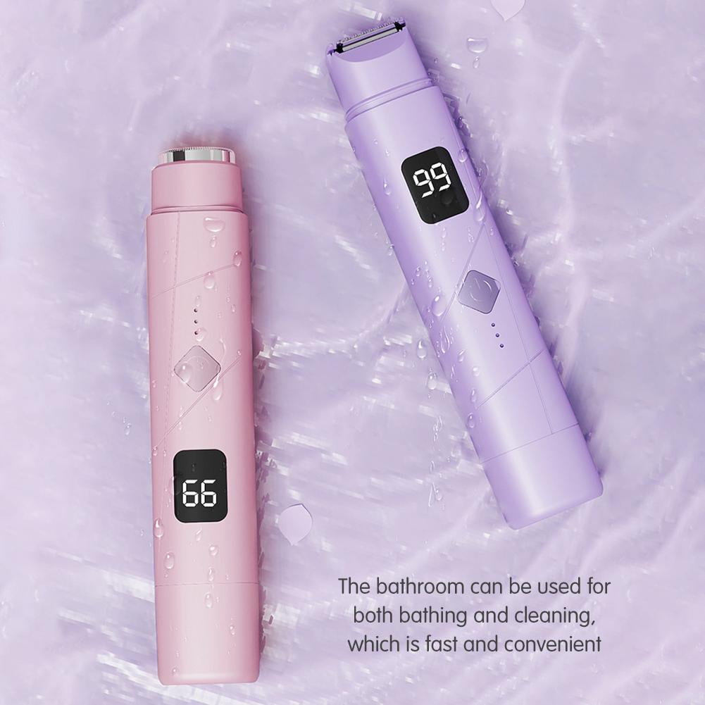 Wireless Charging Shaver Dual Head Portable Mini Private Parts Electric Shaver Women's Hair Removal Device