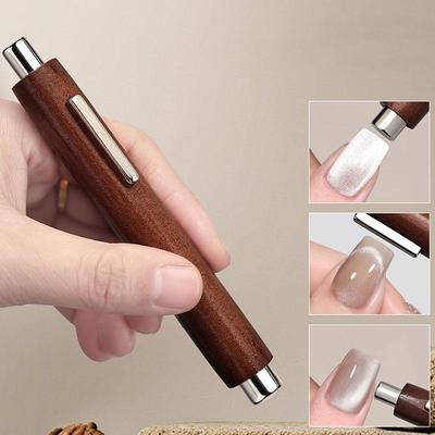 Magnete Occhio di Gatto Multifunzione 3 In 1 Per Nail Art Bastoncino Magnetico Forte Spesso Grande Strumento Magnetico Cilindrico per Unghie Manicure Fai da Te
