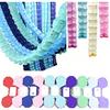 3Pcs 3.6m Colorful Four Leaf Clover Paper Garlands Baby Shower For Home Party Wedding Festival Decoration Paper Pull Flag 5