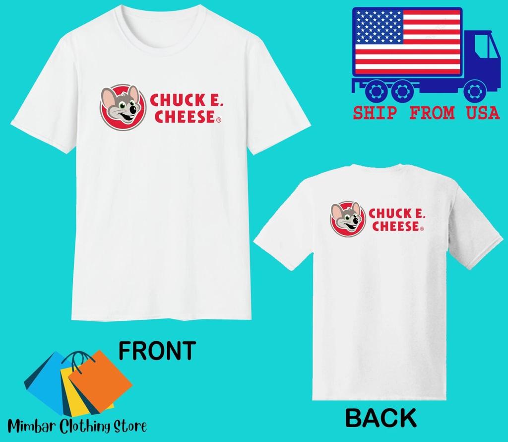 Chuck E. Cheese Men's White Size S-5XL