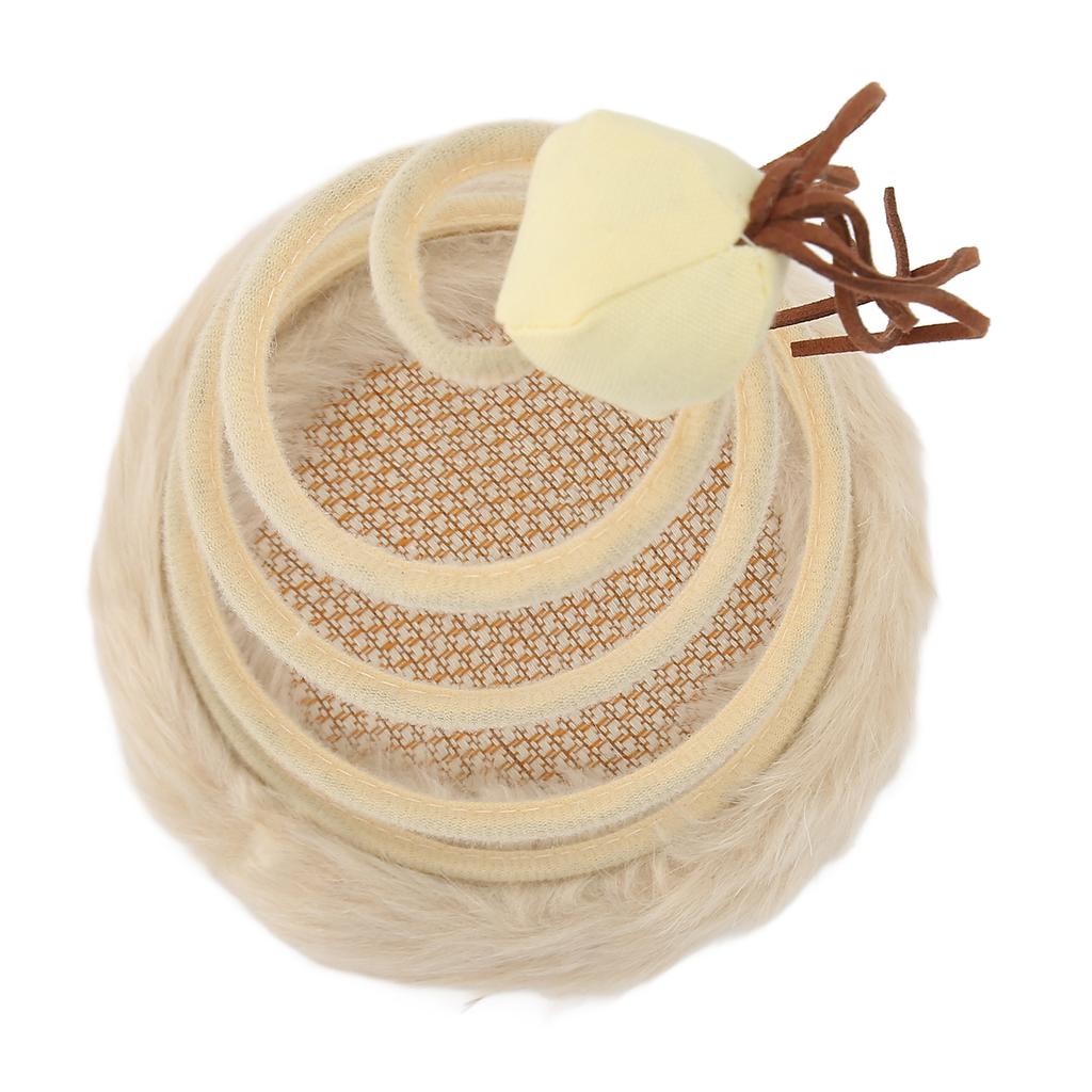 Spring Plate Cat Toy Foldable High Elasticity Stable Standing Interactive Cat Toy with Scratcher