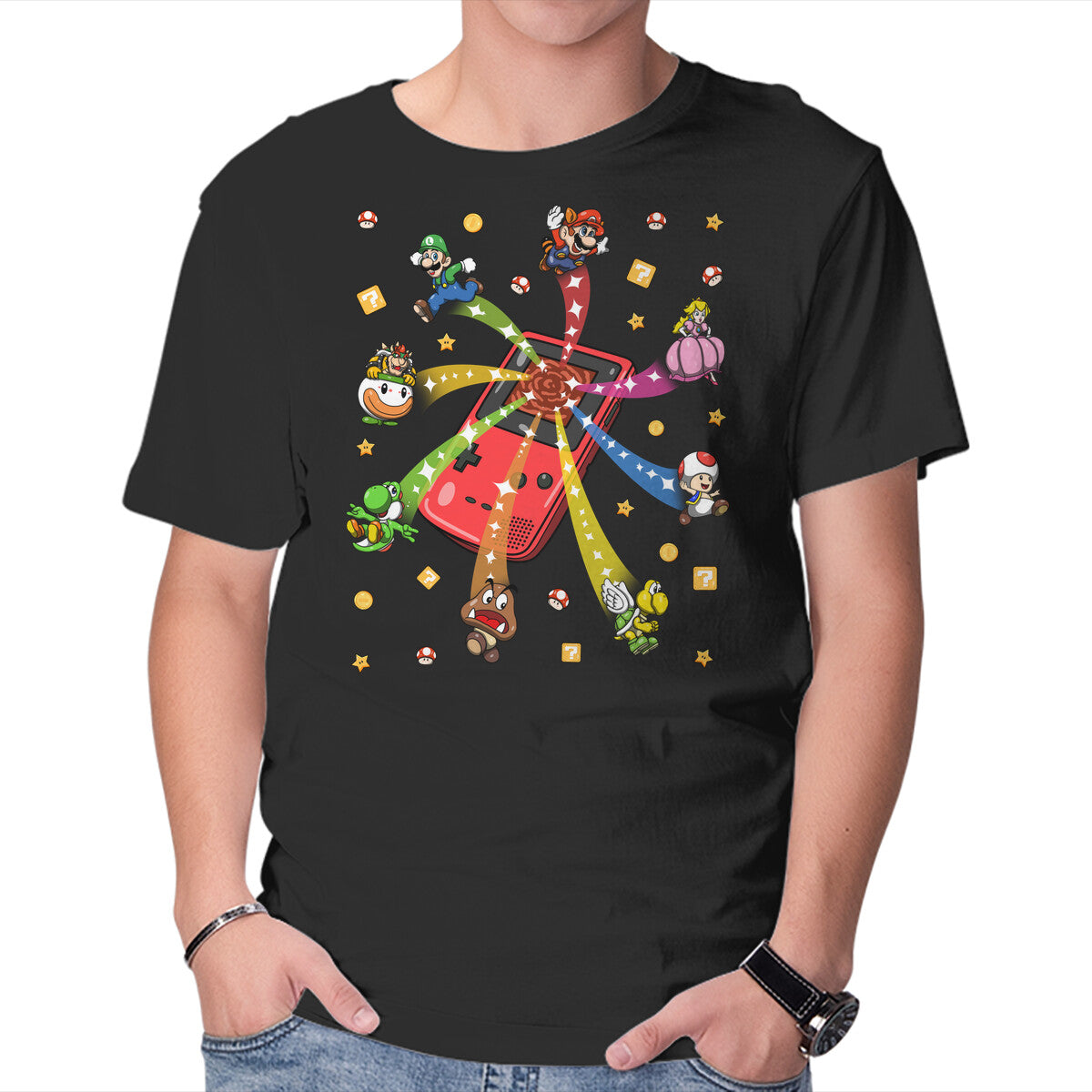 Unisex Crew Neck T-Shirt Jump Up Graphic Short Sleeve Casual Tee XXL