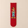Year of the Horse Red Socks Gift Box: Zodiac-Themed Cartoon Cotton Mid-Calf Socks for New Year Celebrations