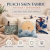 Nordic Summer Woman Art Pillow Case 2D Flat Printed Peach Skin Cushion Cover Ocean Waves Decorative Throw Pillowcase For Sofa