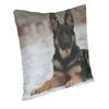German Shepherd Modern Throw Pillow Covers Home Decor Shepherd In The Snow Cushions for Sofa Double Sided Print Chair Cushion