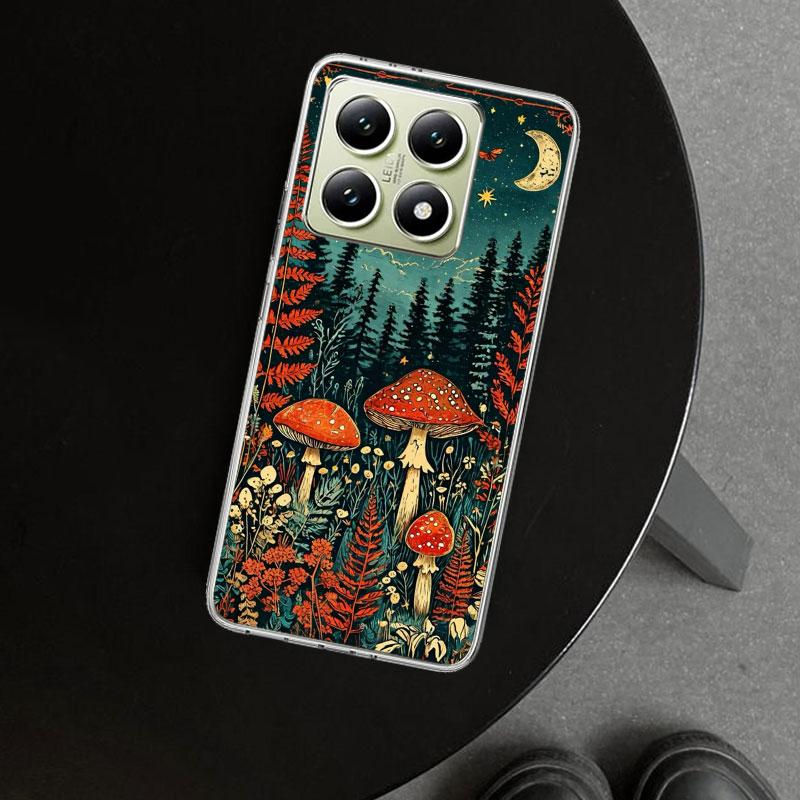 Colorful Mushroom Phone Case Cover for Xiaomi Redmi Note 15 14 13 12 11 Pro Plus 14S 12S 11S 11T 11E 10S 10 Customized Fundas Re