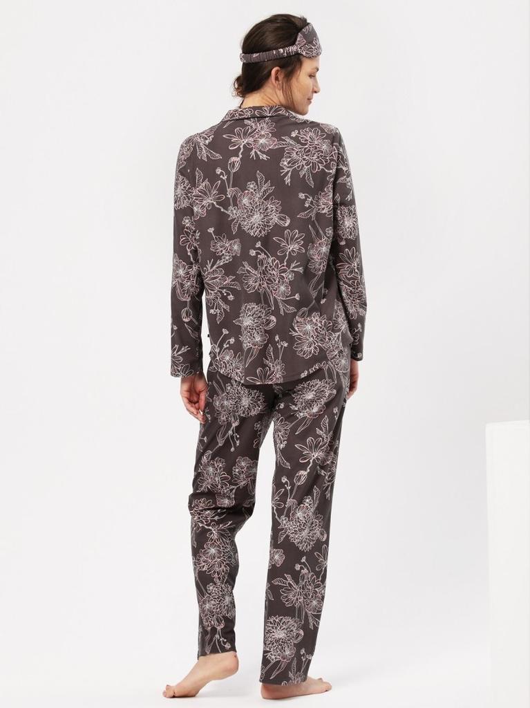 Key LNS 817 B24 Pajamas Length/size S-XL Unbuttoned Women's Key