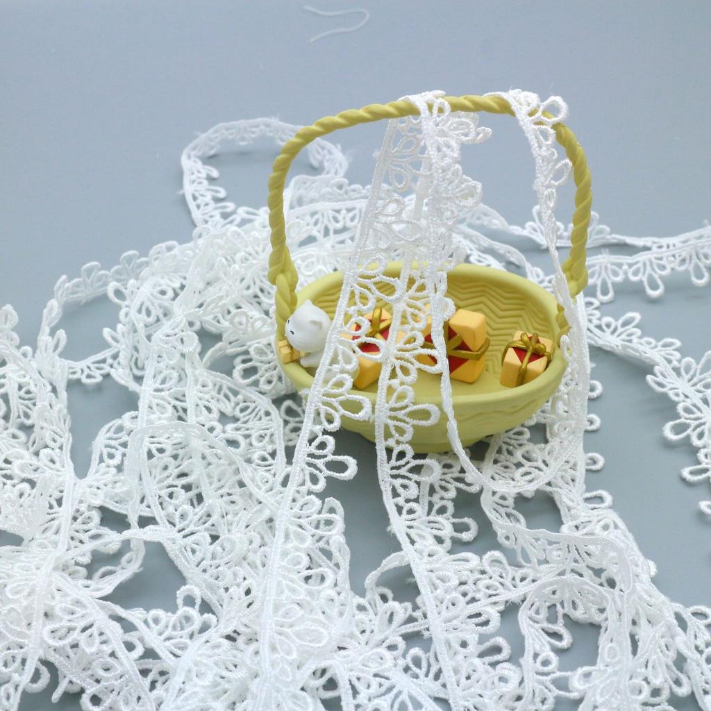 Water Soluble Polyester Light Silk Embroidery Lace Women'S Clothing Accessories Unilateral Non-Elastic Hollow Lace