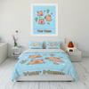 New Arrive! Custom Name Capybara Printed Bedding Set Cartoon Anime Duvet Cover Comforter Pillowcase Boys Girls Adults Great Gift