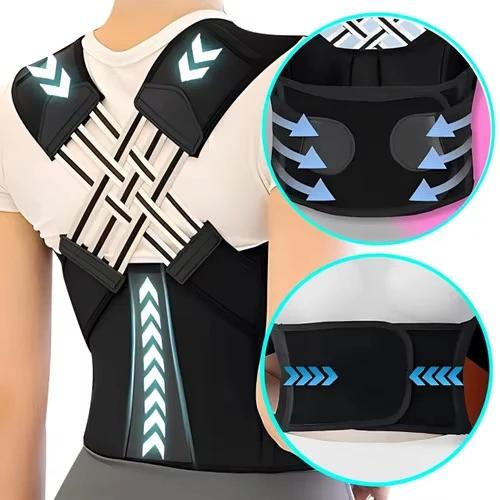 Anti-hunchback Corrector Posture Back Brace Adjustable Back Support Strap Elastic Back Correction Suitable for Men and Women