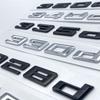 Nová čísla písma Písmena 316d 318d 320d 325d 328d 330d 335d Emblém GT ABS pro BMW řady 3 E90 E46 F30 Logo kufru auta