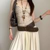 Vintage Leather Waist Belt Y2k Dress Jeans Belt Retro Women's Rivet Belt  Waist-Cinching