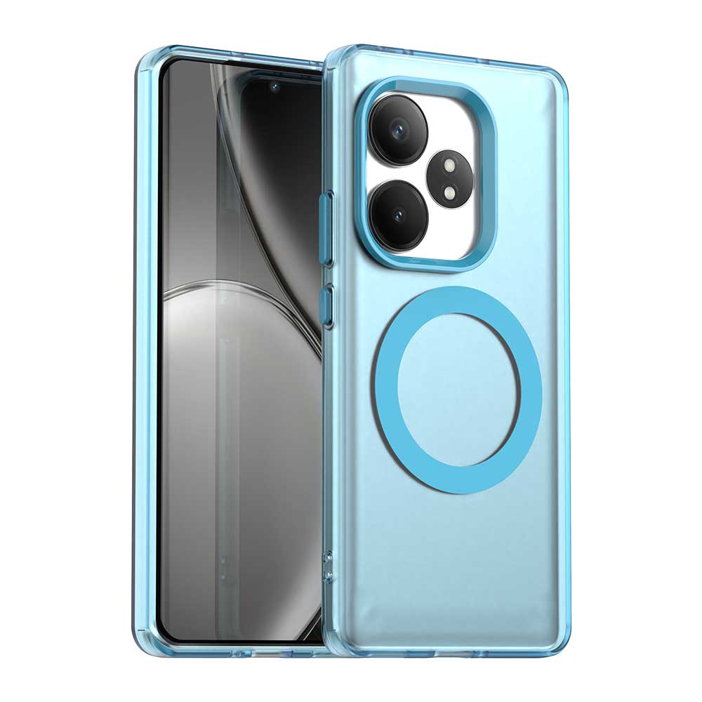 Dla OPPO Realme GT 6 6T Slim Odporny na upadki Wstrząsoodporny Odporny na odciski palców Magnetyczny Matowy Pokrowiec na telefon