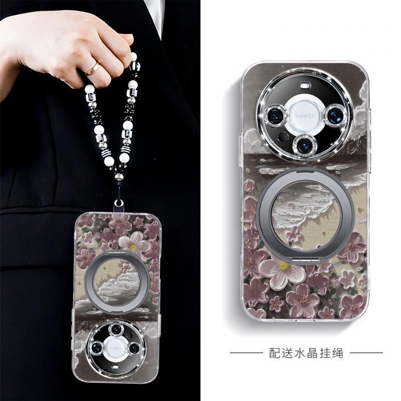 Applicable to Huawei mate70pro mobile phone case new mate50pro + case advanced sense mate60pro magnetic attraction