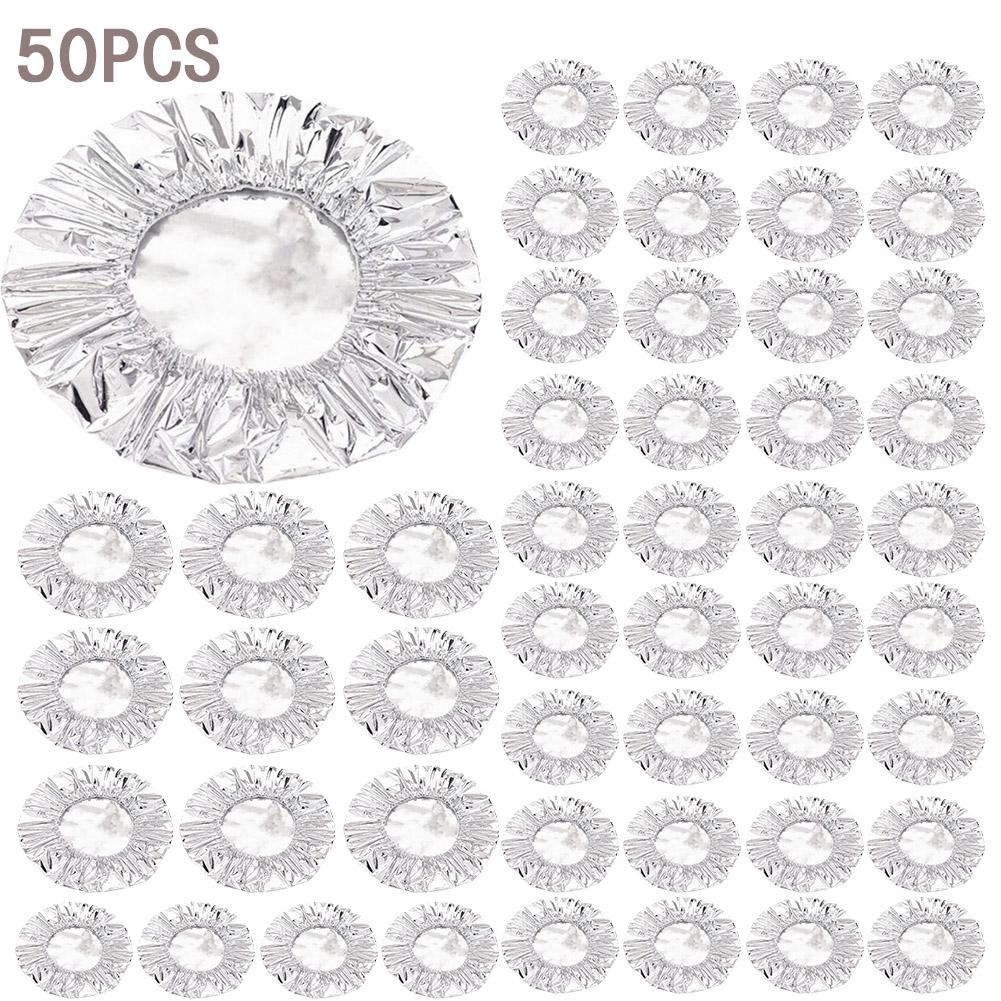 

50 шт. Многоразовые изоляционные крышки из алюминиевой фольги - Экологичные кухонные крышки для еды для хранения мисок и блюд для кухни