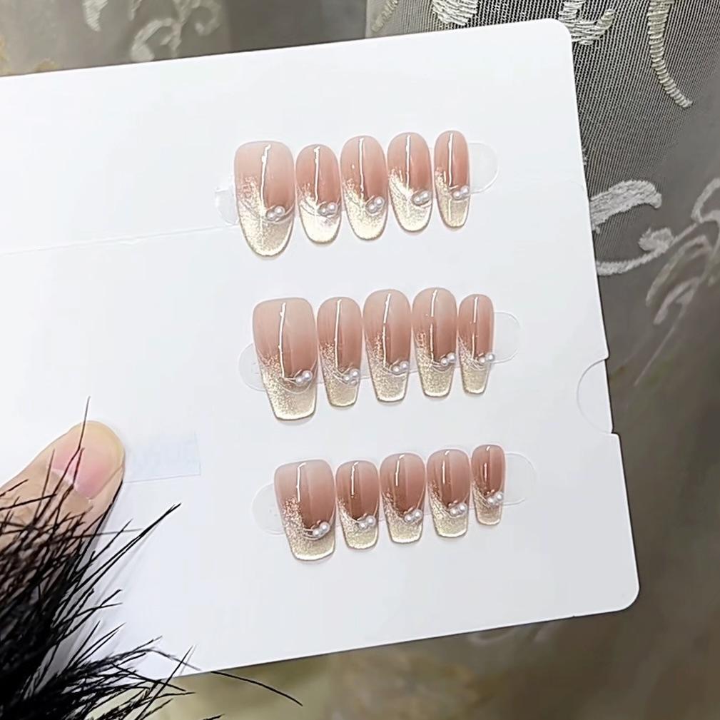 Pure Hand-made Phototherapy Wear Armor Star-bright Finished Product Reusable Nail Art Patches
