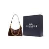 Coach Juliet 25 Metal Logo Detachable Shoulder Strap Leather Tote Bag Large Women handbags Maple CAD75-B4MPL