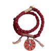 Chinese Mountain Ghost Money Hand-Woven Cinnabar Bracelet