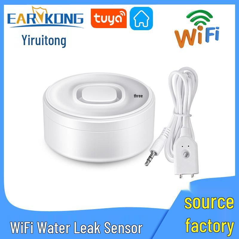

Graffiti Smart WiFi Water Leak Detector with Alexa & App Control No