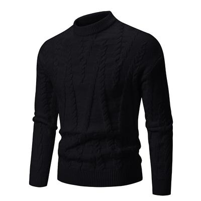 Herbst- und Winterpullover Strickpullover Täglich vielseitig Jugendmode Jacquard Rundhalsausschnitt Warmer Pullover