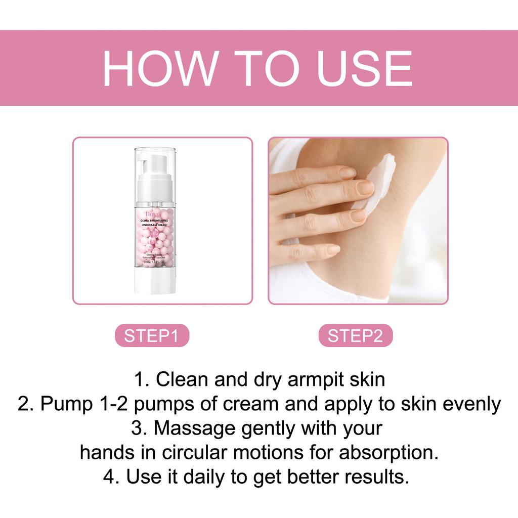 Sakura Underarm Brightening Cream Glowing Skin Dark Spot Corrector Improve Melanin Dull Lightening Hydrate Body Bleaching Cream