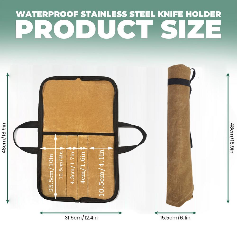 Portable Roller Tool Bags Multifunction Chef Knife Bag Practical Handbag Kitchen Portable Storage Bag Chef Bag File Roll Storage